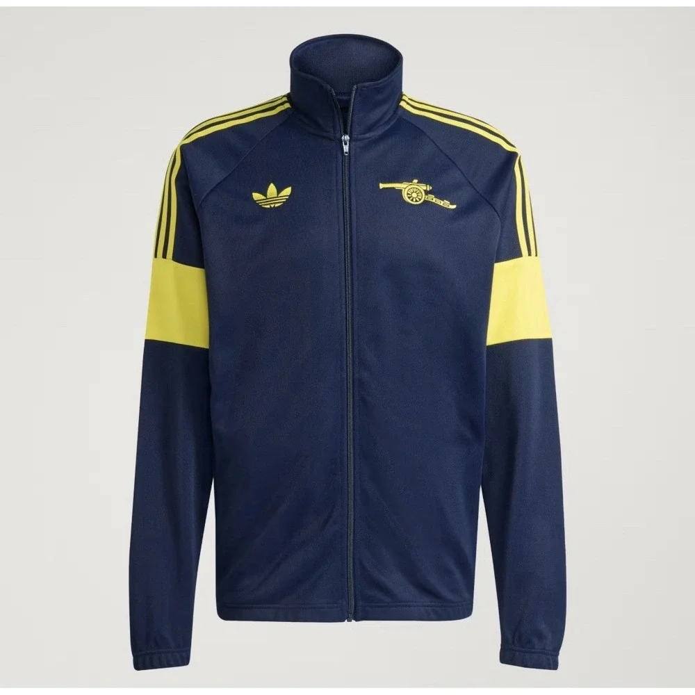 Men's Adidas Originals Indigo Arsenal FC LFSTLR Lifestyler Track Top Jacket New